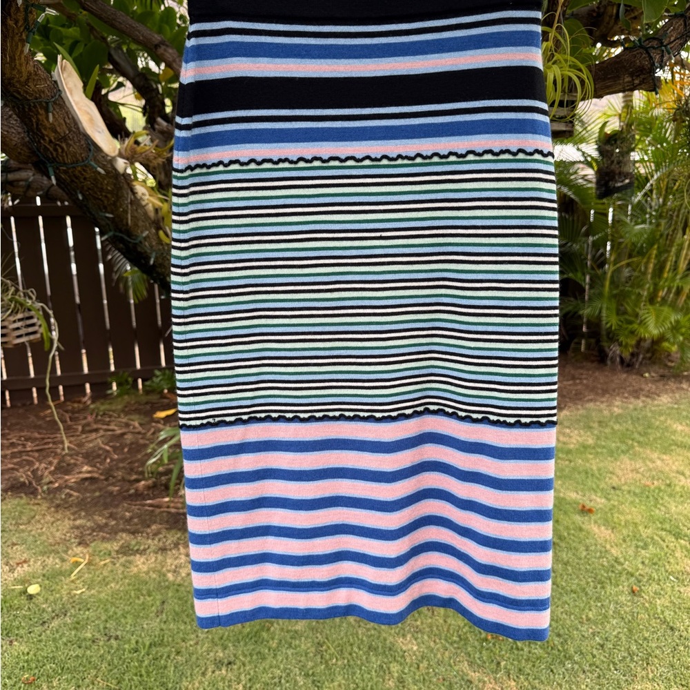 Marni Multicolor Striped Pencil Skirt